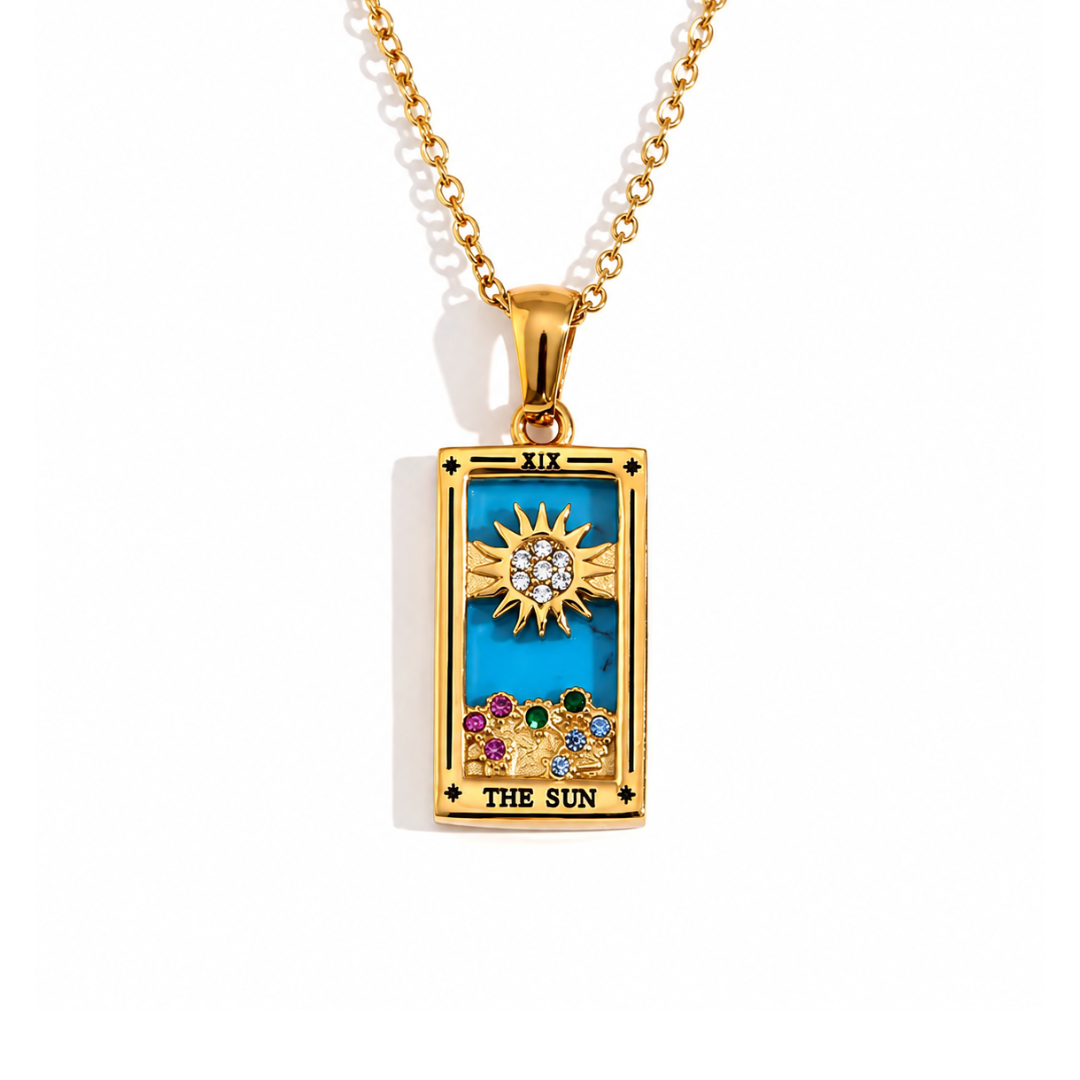 Colgante de Tarot Chapado en Oro 18K