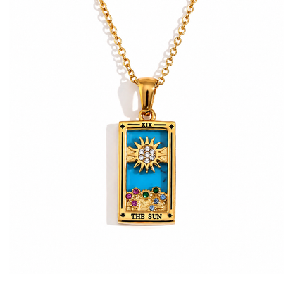 Colgante de Tarot Chapado en Oro 18K