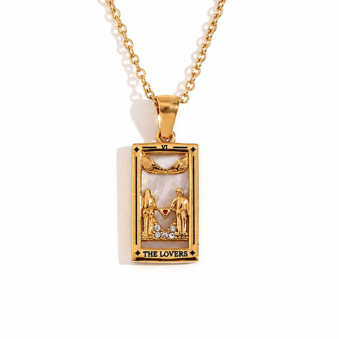 Colgante de Tarot Chapado en Oro 18K