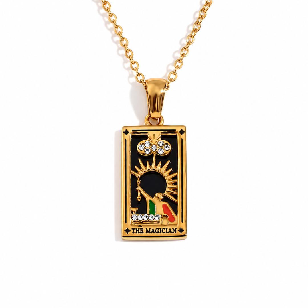 Colgante de Tarot Chapado en Oro 18K