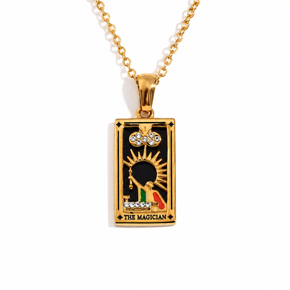 Colgante de Tarot Chapado en Oro 18K