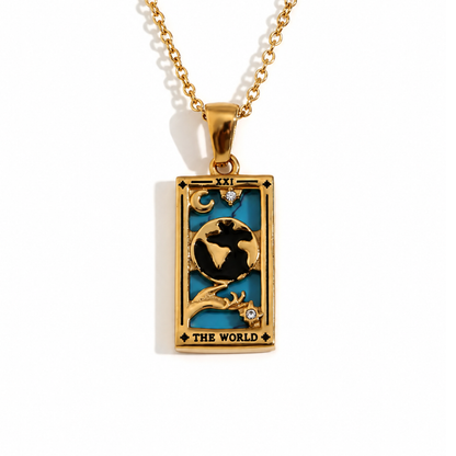 Colgante de Tarot Chapado en Oro 18K
