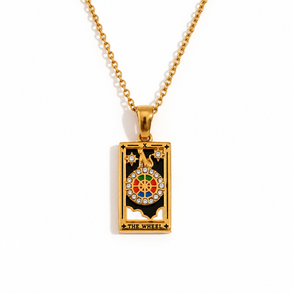 Colgante de Tarot Chapado en Oro 18K