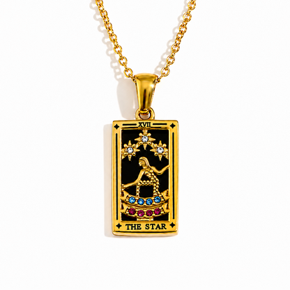 Colgante de Tarot Chapado en Oro 18K