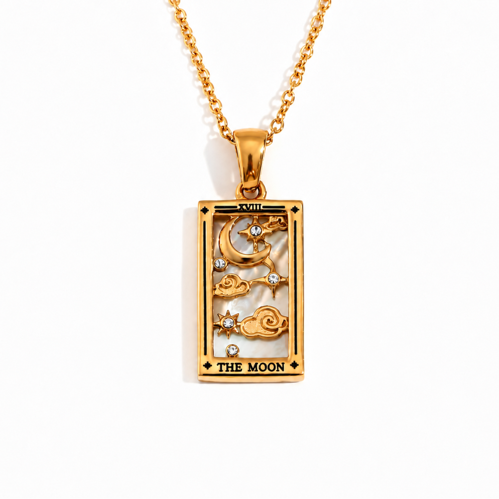 Colgante de Tarot Chapado en Oro 18K