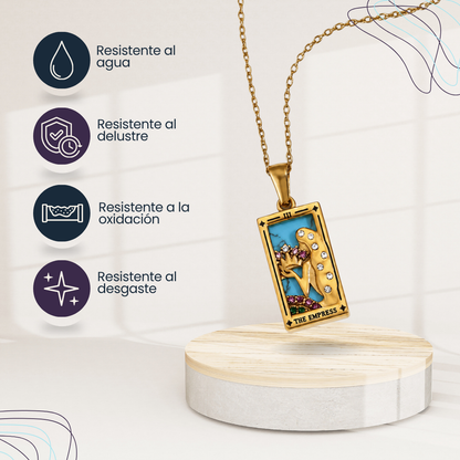 Colgante de Tarot Chapado en Oro 18K