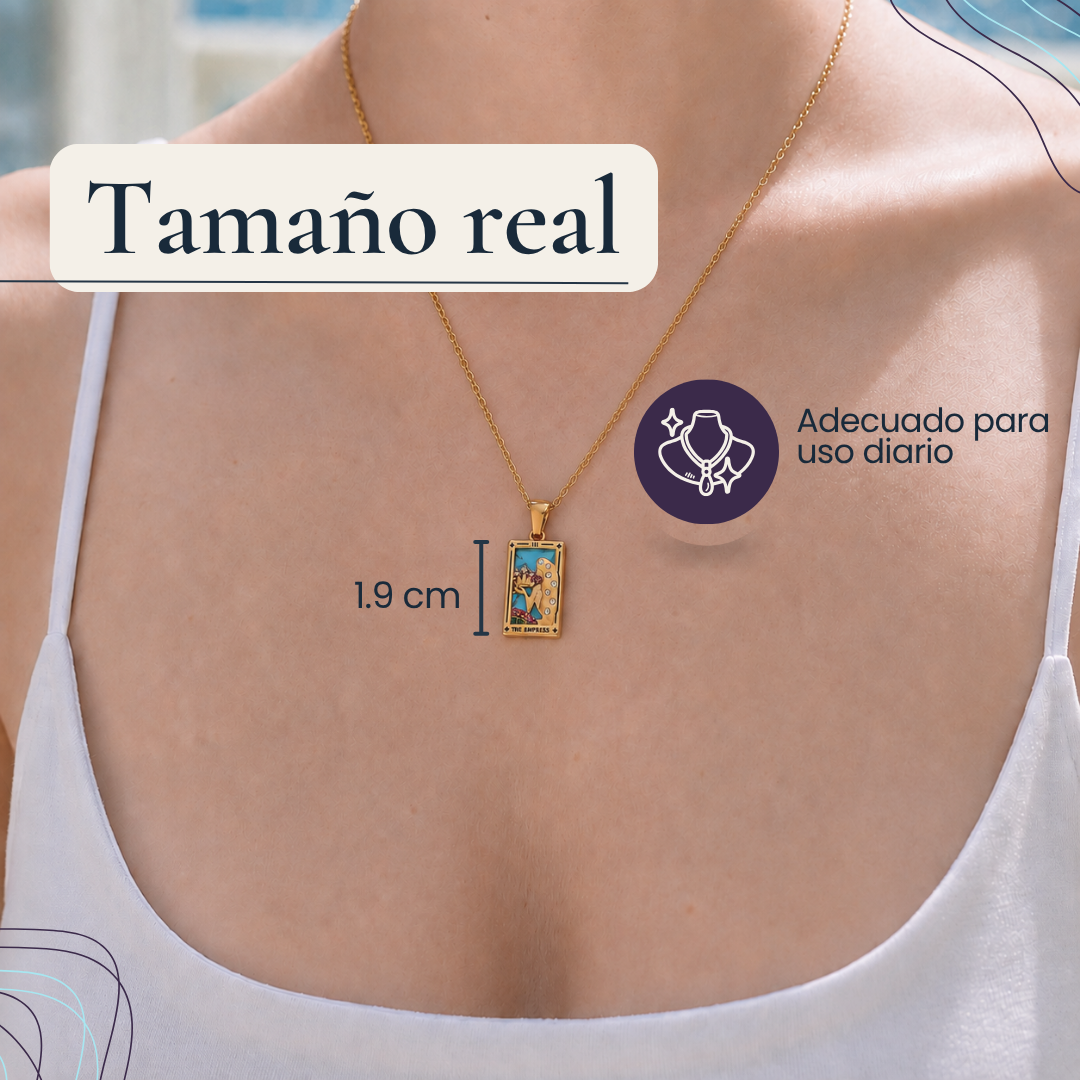 Colgante de Tarot Chapado en Oro 18K