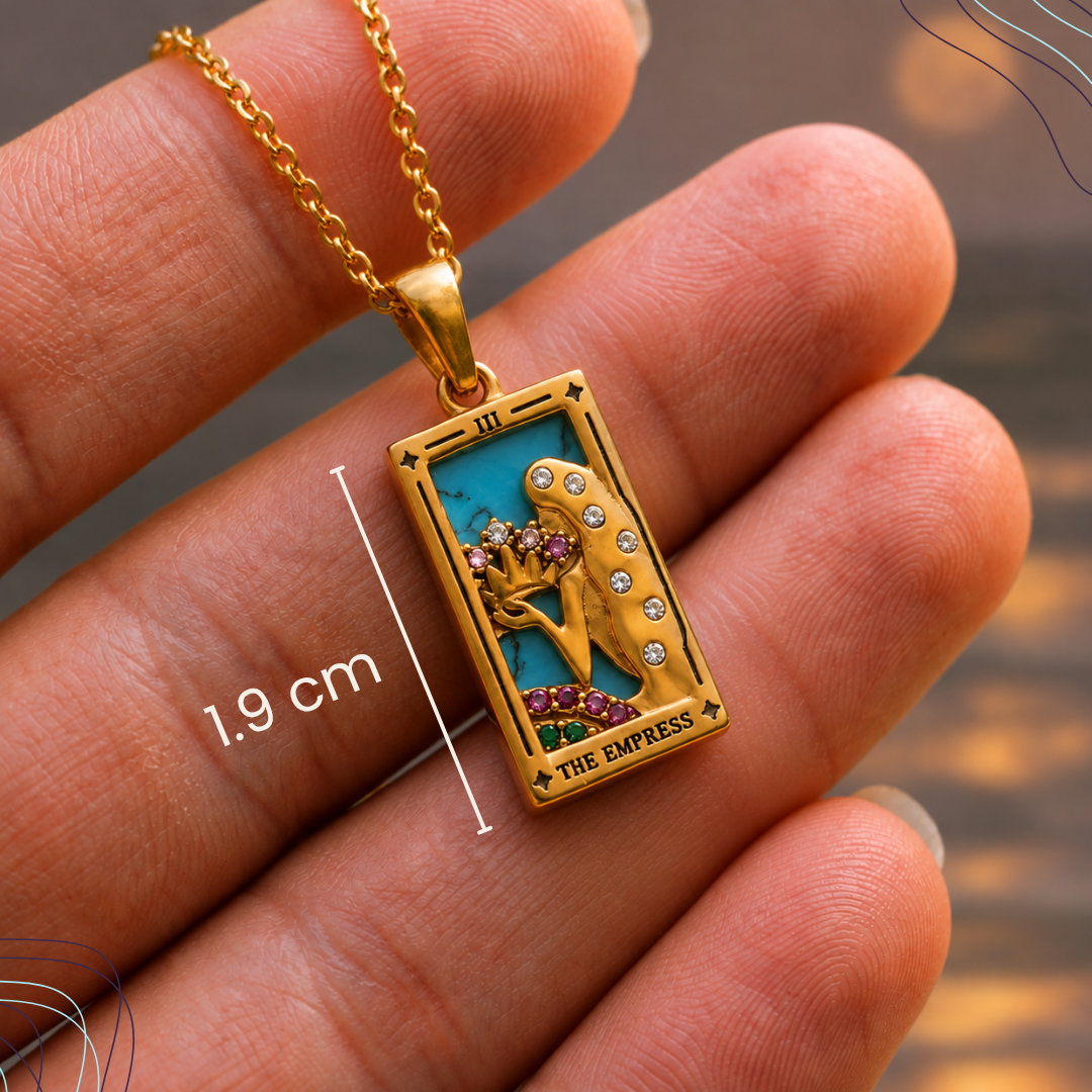Colgante de Tarot Chapado en Oro 18K