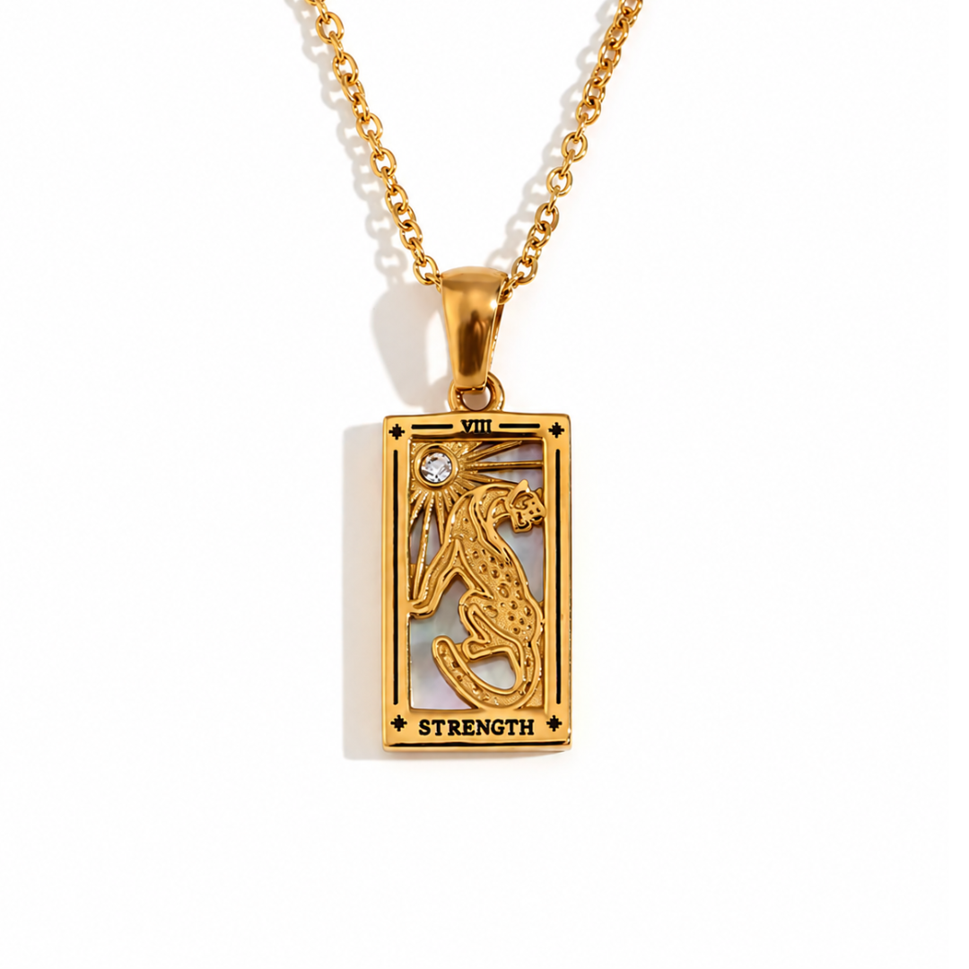 Colgante de Tarot Chapado en Oro 18K